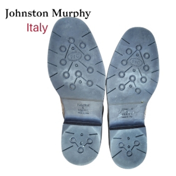 Johnston Murphy Italy Brown Leather Nubuck Loafer Casual Dress Shoe Men 11.5 - Picture 9 of 10